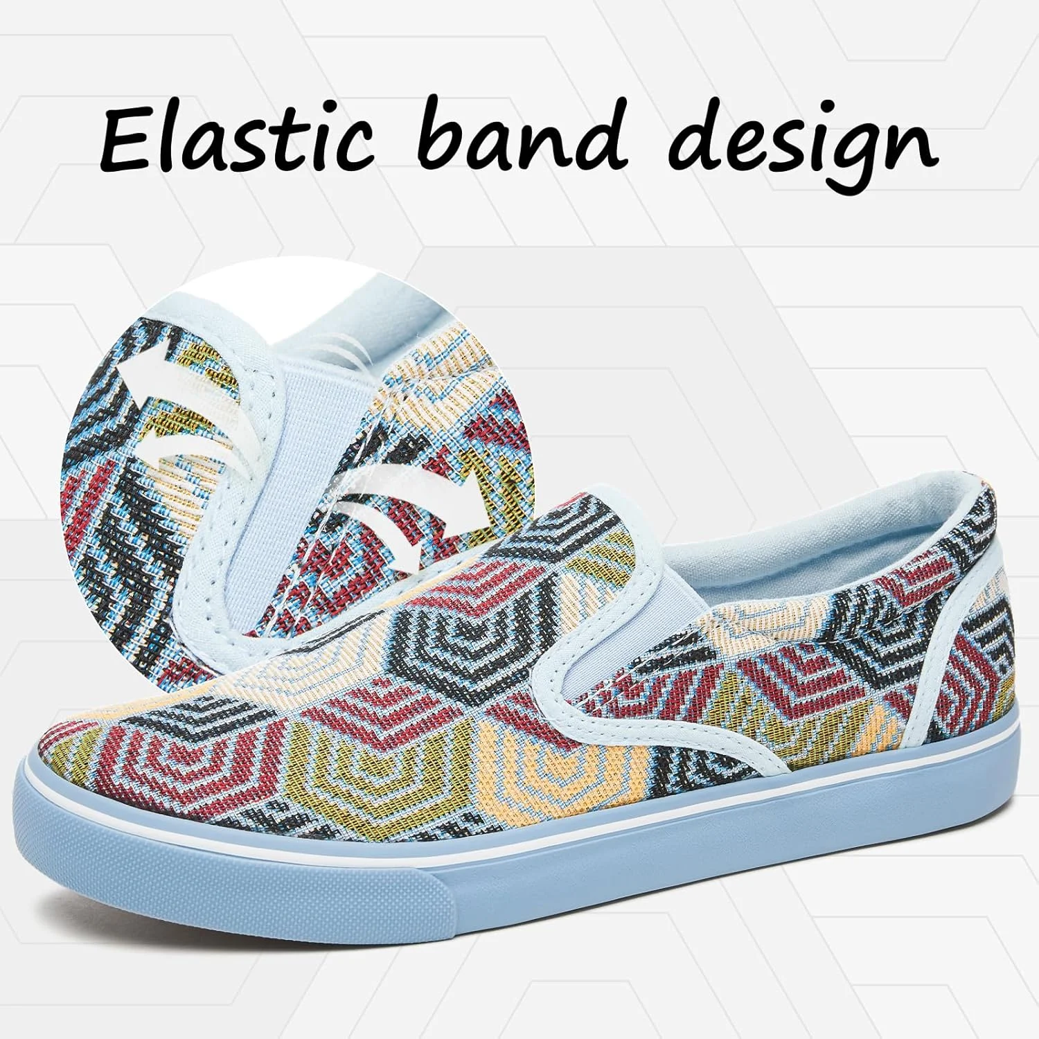 کفش‌های کالج مردانه یاگیان، کفش‌های کتانی مشکی بومى، کفش‌های مد روز آبی بومى، آبی بومى، سایز 9