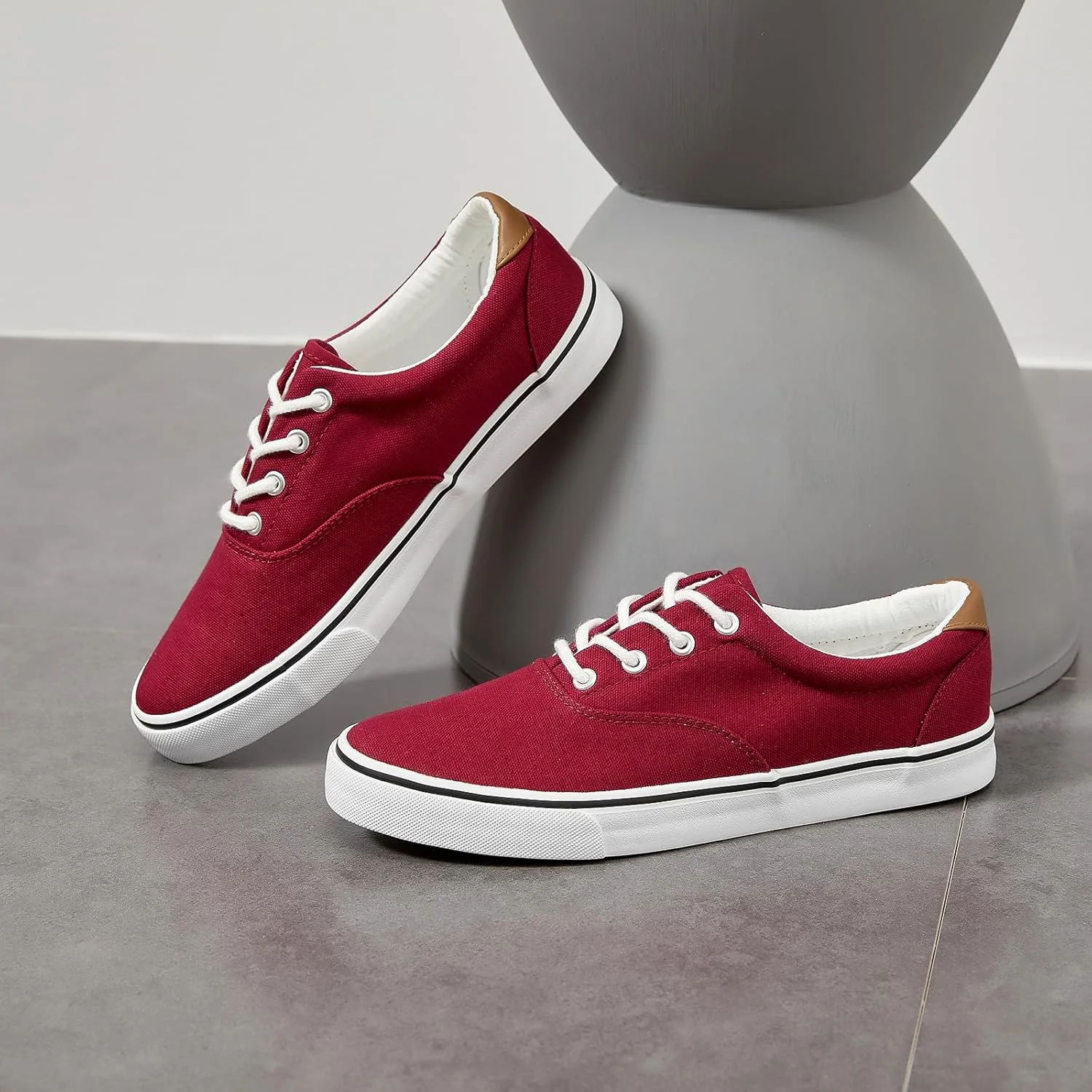 کفش پیاده روی مردانه یاگیان، مدل کتانی ساق کوتاه، بند دار، فشن و غیر رسمی