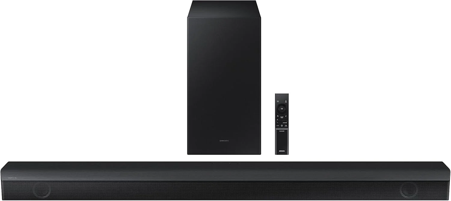 ساندبار بی سیم 3.1 کاناله سامسونگ با Dolby Digital/DTS Virtual:X، ساب ووفر داخلی و اتصال بلوتوث مدل HW-B650/ZN