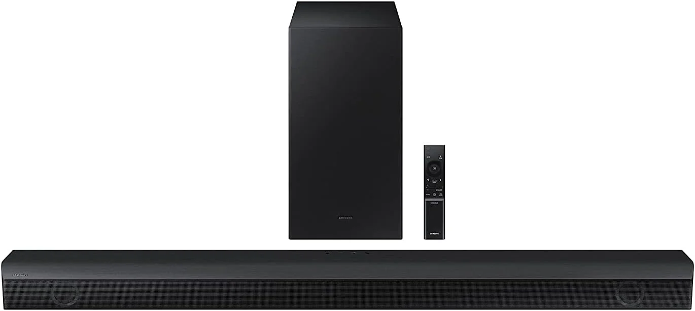 ساندبار بی سیم 3.1 کاناله سامسونگ با Dolby Digital/DTS Virtual:X، ساب ووفر داخلی، اتصال بلوتوث، مشکی - HW-B650/SA