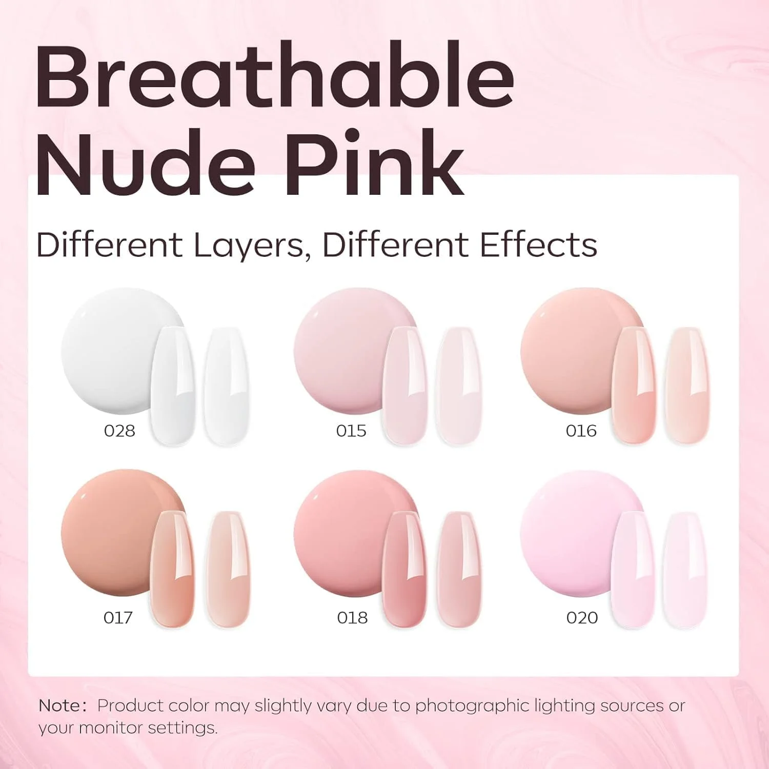 ست ژل بیلدر ناخن Modelones، ژل بیلدر 8 در 1، 6 رنگ، ژل سخت صورتی کالباسی، تقویت کننده ناخن، ژل اکستنشن، رنگ پایه کیور شده با لامپ LED، چسب ناخن ژلی در یک بطری