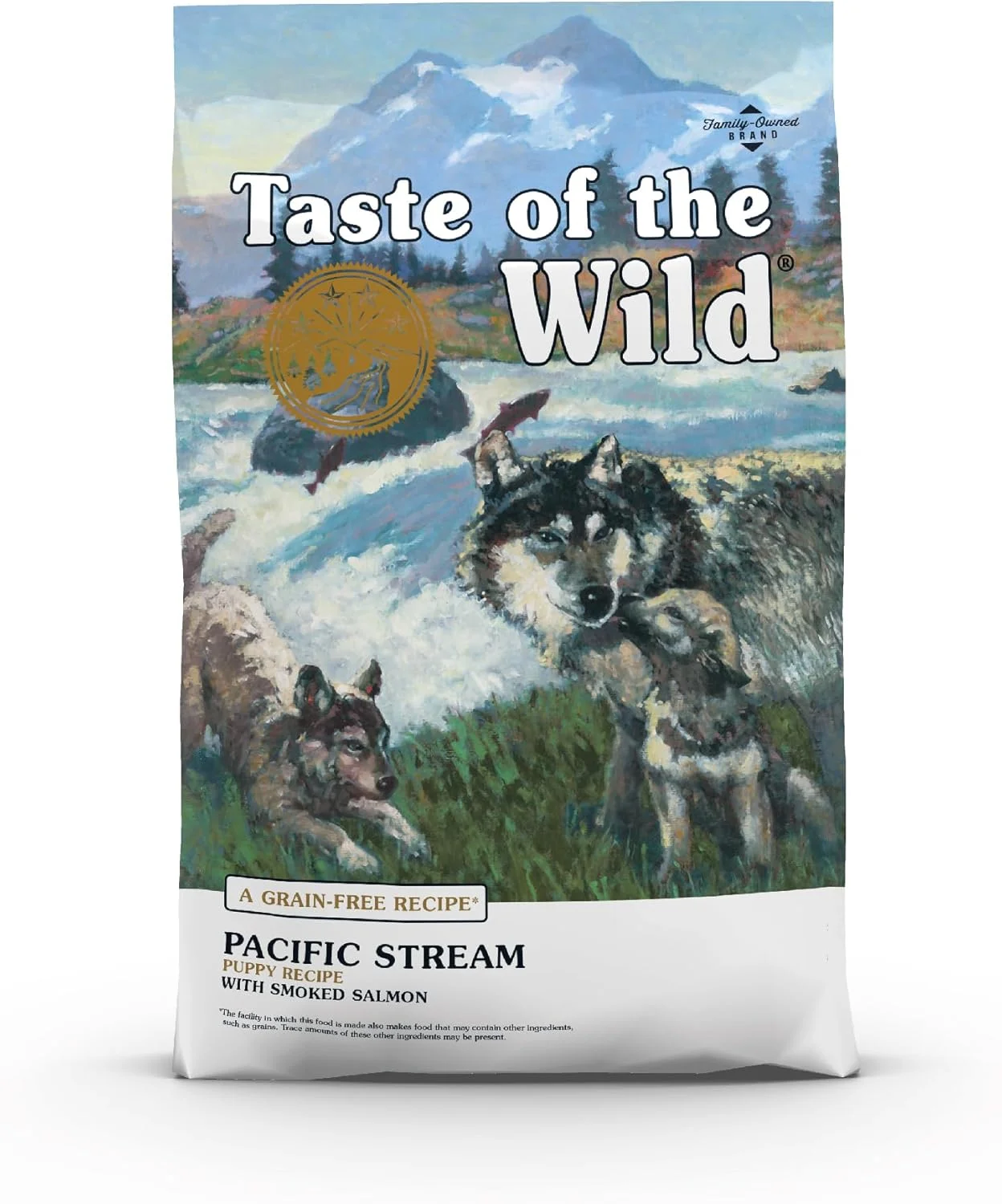 غذای خشک سگ بدون غلات Taste of the Wild، با پروتئین بالا، طعم ماهی سالمون دودی، مخصوص توله سگ، 2 کیلوگرم