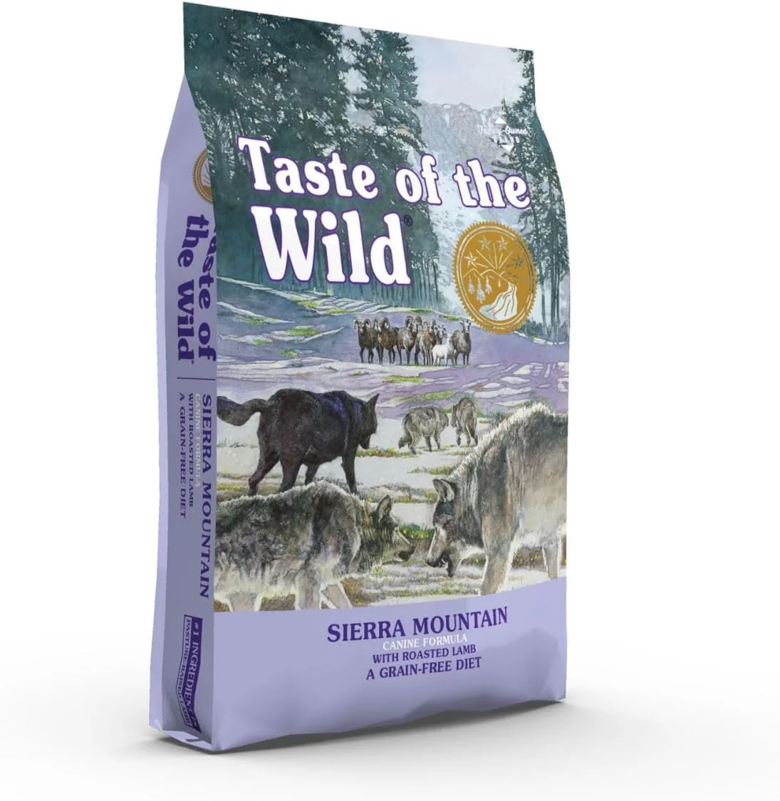 غذای خشک سگ بدون غلات با پروتئین بالا طعم حیات وحش، کوهستان سیرا با گوشت بره کبابی - 2 کیلوگرم