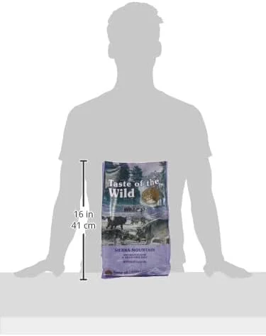 غذای خشک سگ بدون غلات با پروتئین بالا طعم حیات وحش، کوهستان سیرا با گوشت بره کبابی - 2 کیلوگرم