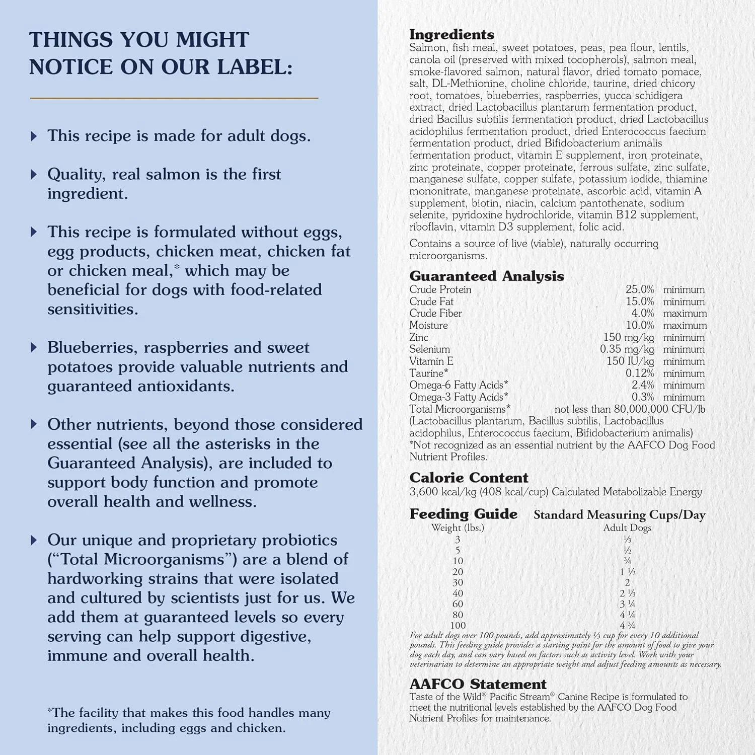 غذای خشک سگ بالغ بدون غلات با پروتئین بالا Taste of the Wild Pacific Stream - سالمون دودی 2.27 کیلوگرم