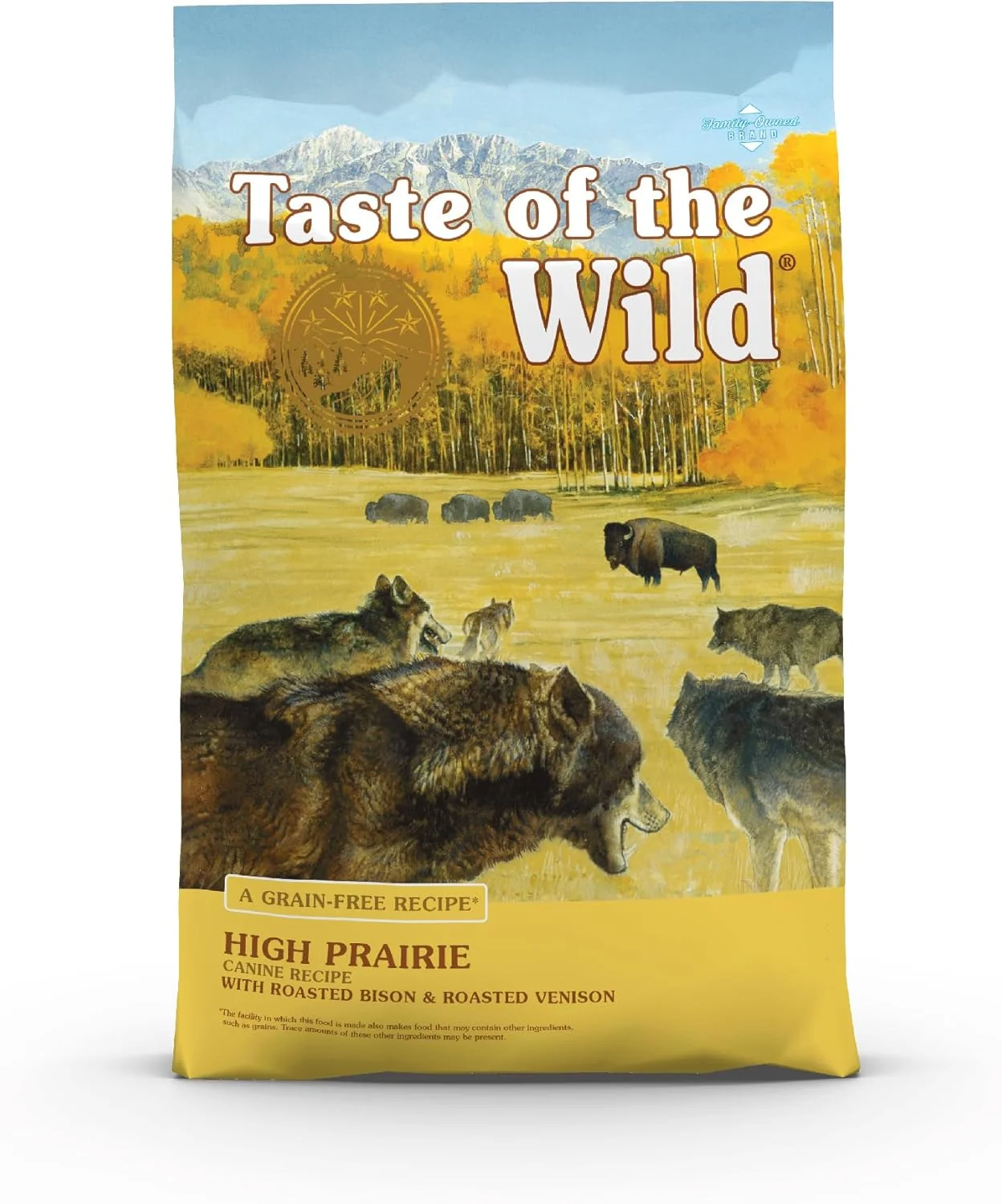 غذای خشک سگ بالغ Taste of the Wild، بدون غلات، پروتئین بالا، Bison و Venison کبابی شده، 12.7 کیلوگرم