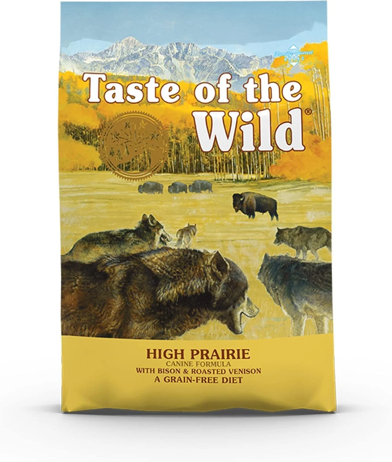 غذای خشک سگ بالغ بدون غلات با پروتئین بالا Taste of the Wild High Prairie با گوشت بوفالو کبابی و گوشت گوزن کبابی - 12.2 کیلوگرم