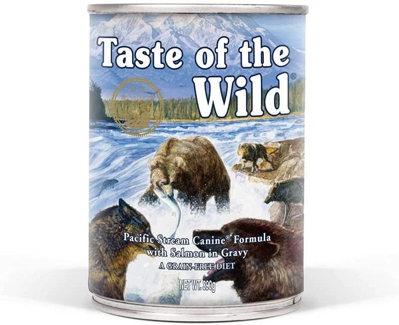 غذای سگ با طعم ماهی سالمون دودی Taste of The Wild Pacific Stream، 390 گرم