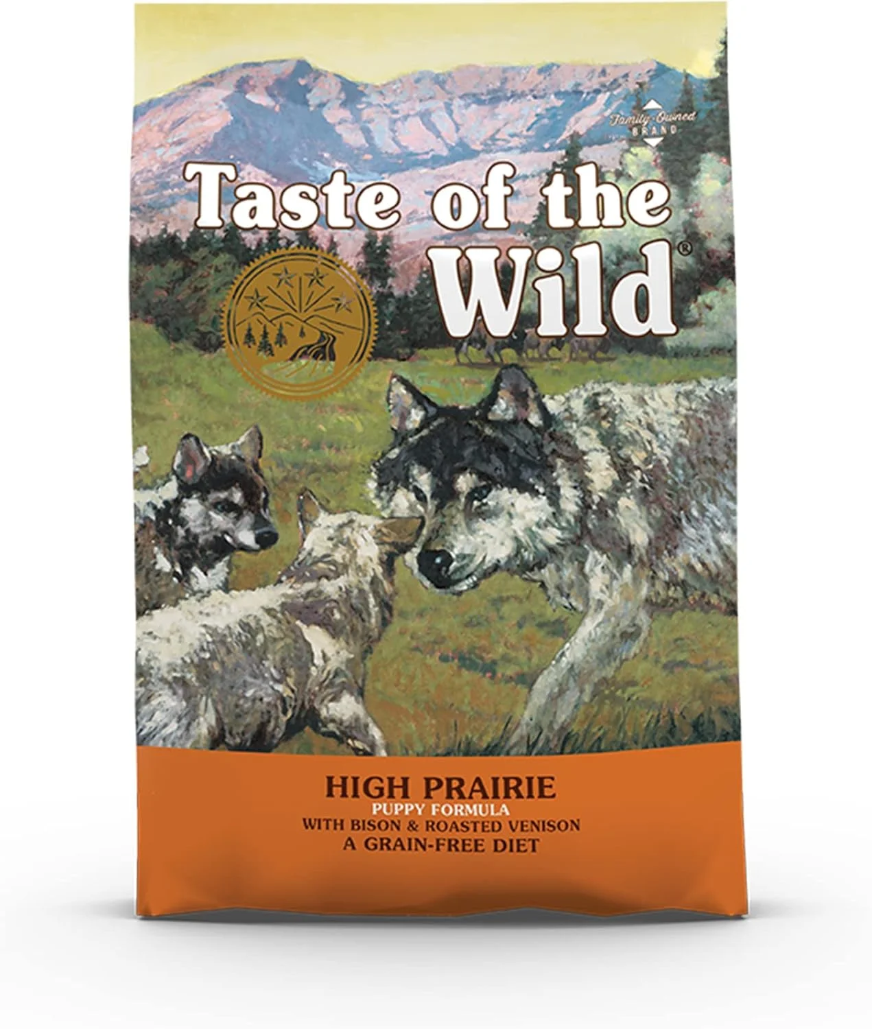 غذای خشک سگ با طعم گوزن و بوفالو Taste of the Wild High Prairie Puppy Recipe وزن ۲ کیلوگرم