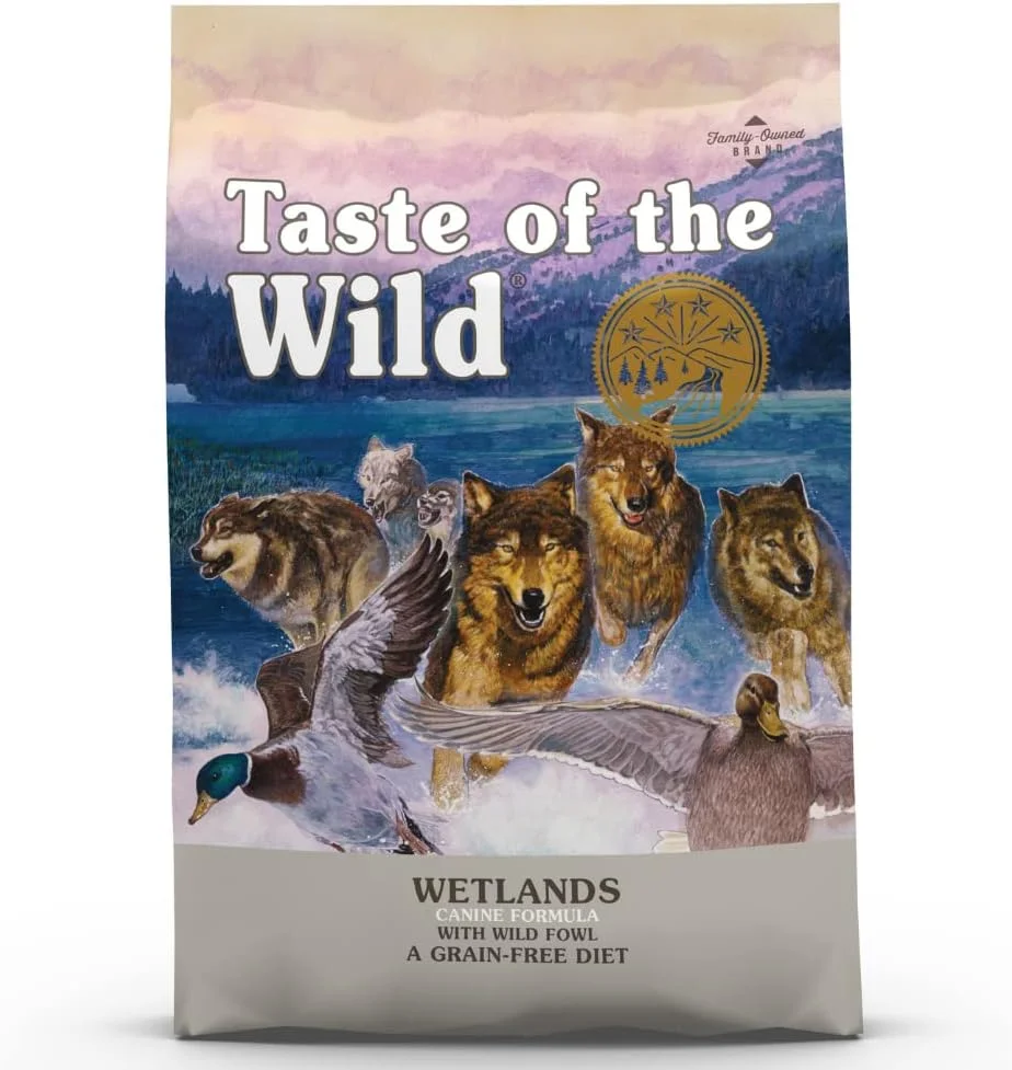 غذای خشک سگ Taste of the Wild مدل Wetlands Canine (پرندگان شکاری) 2 کیلوگرم - مخصوص بزرگسالان