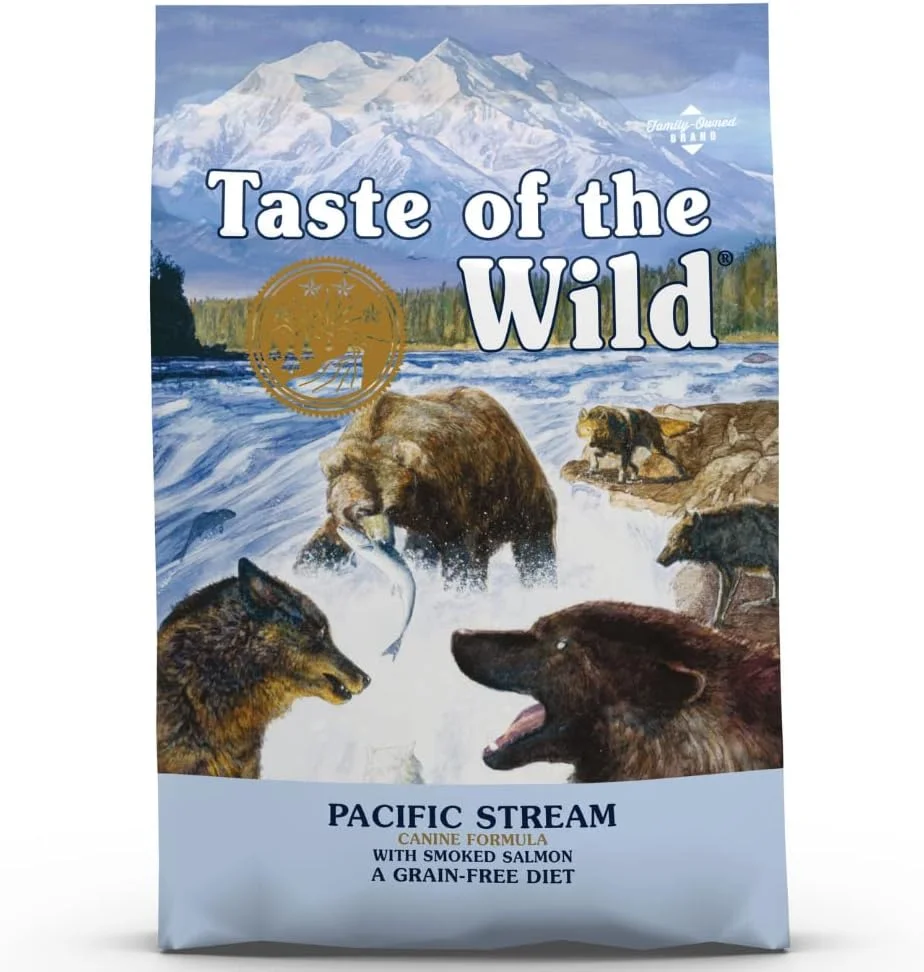 غذای سگ بالغ Taste of the Wild مدل Pacific Stream با ماهی سالمون دودی، 12.2 کیلوگرم