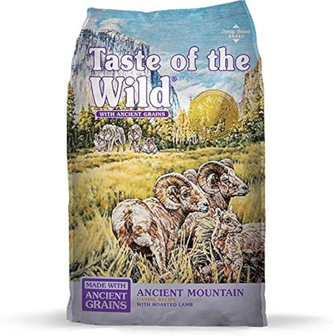غذای خشک سگ Taste of The Wild، دستور پخت کوهستانی با گوشت بره و غلات باستانی، 12.7 کیلوگرم