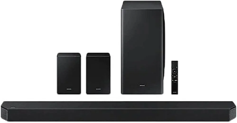 ساندبار 11.1.4 کاناله SAMSUNG HW-Q950A با Dolby Atmos/DTS:X و Alexa داخلی (مدل 2021)، مشکی