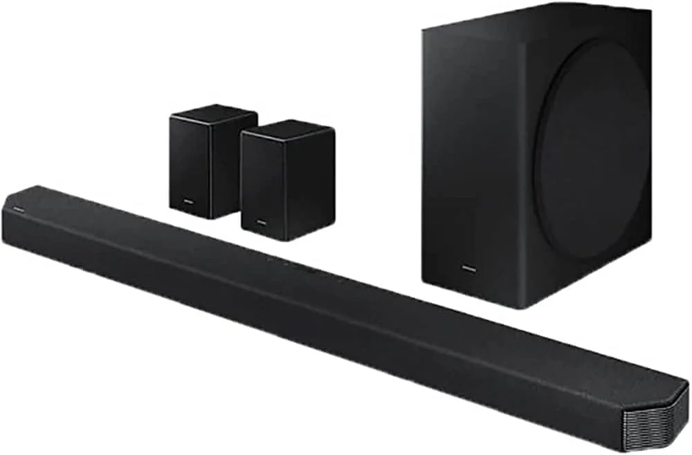 ساندبار 11.1.4 کاناله SAMSUNG HW-Q950A با Dolby Atmos/DTS:X و Alexa داخلی (مدل 2021)، مشکی ساندبار 11.1.4 کاناله SAMSUNG HW-Q950A با Dolby Atmos/DTS:X و Alexa داخلی (مدل 2021)، مشکی