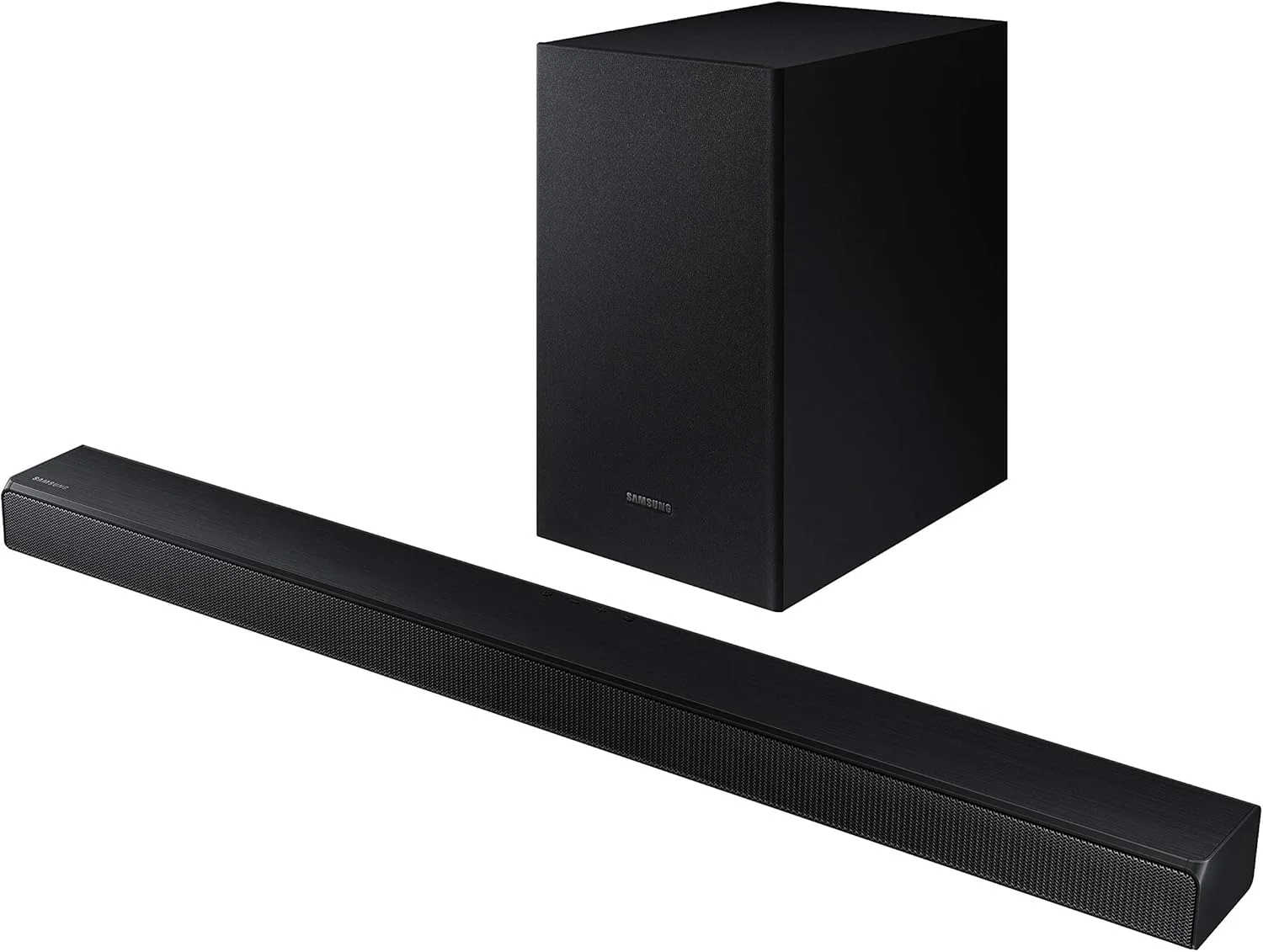 اسپیکر 2.1 کاناله سامسونگ مدل T550/Xl به همراه ساب ووفر بی سیم (320 وات، 5 اسپیکر، Dolby Digital، مشکی)