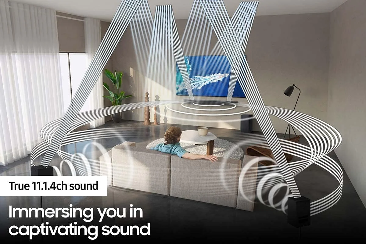 ساندبار سری Q سامسونگ مدل Q700A با پیکربندی 3.1.2 کاناله - Dolby Atmos/DTS: X مدل 2021 مشکی - HW-Q700A - نسخه بین المللی ساندبار سری Q سامسونگ مدل Q700A با پیکربندی 3.1.2 کاناله - Dolby Atmos/DTS: X مدل 2021 مشکی - HW-Q700A - نسخه بین المللی