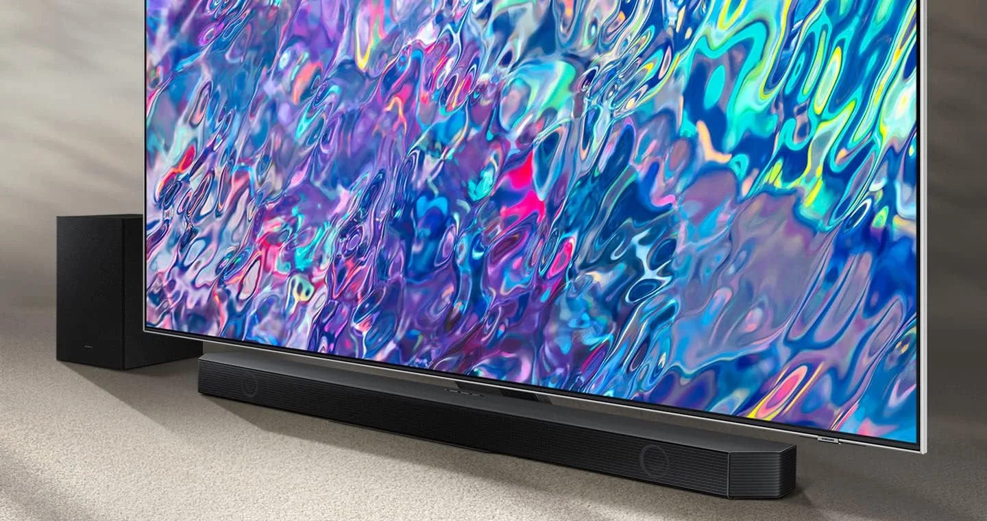ساندبار بی سیم 3.1.2 کاناله سامسونگ با Dolby Atmos/Dts:X، دارای 2 بلندگوی رو به بالا و ساب ووفر داخلی، اتصال بلوتوث - HW-Q700B