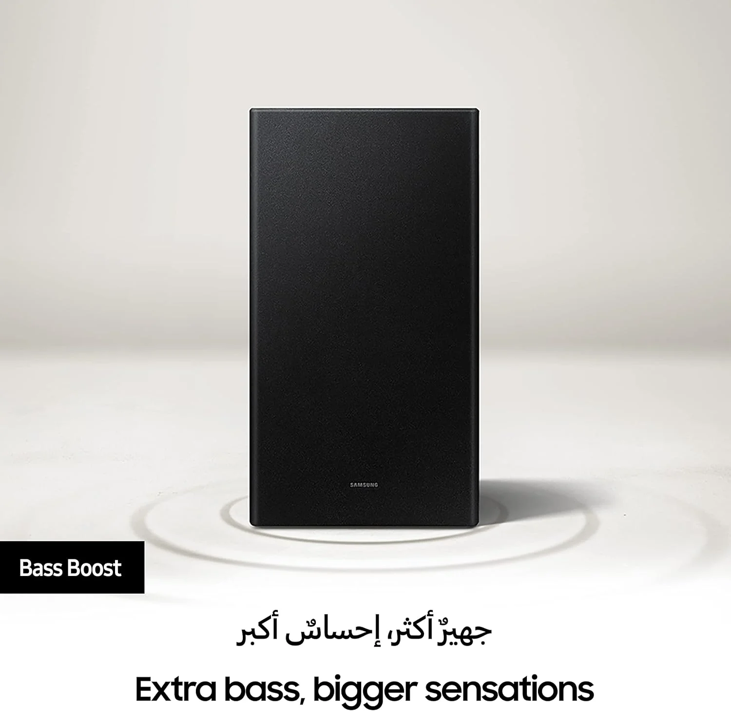 ساندبار بیسیم 2.1 کاناله سامسونگ با Dolby Audio/DTS 2.0 و ساب ووفر داخلی و اتصال بلوتوث - مدل HW-B450/ZN ساندبار بیسیم 2.1 کاناله سامسونگ با Dolby Audio/DTS 2.0 و ساب ووفر داخلی و اتصال بلوتوث - مدل HW-B450/ZN