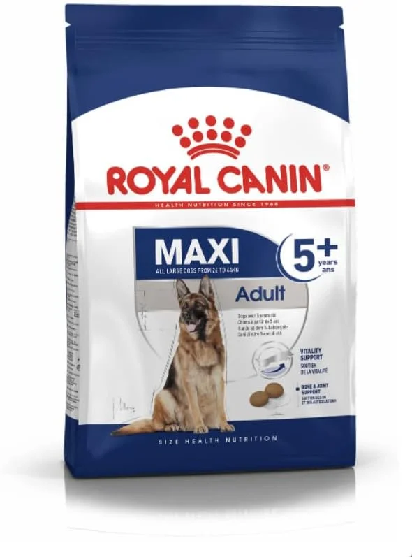 غذای خشک سگ بالغ بالای 5 سال نژاد بزرگ رویال کنین مدل مَکسی اَدالت، 15 کیلوگرم