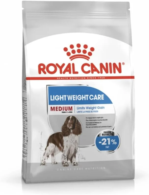 غذای خشک سگ رویال کنین سایز مدیوم لایت ویت کر 12 کیلوگرم