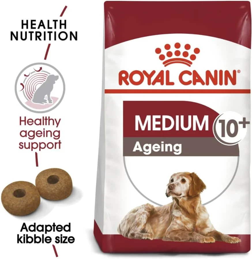 غذای خشک سگ رویال کنین سایز مدیوم ایجینگ 10+، وزن 3 کیلوگرم