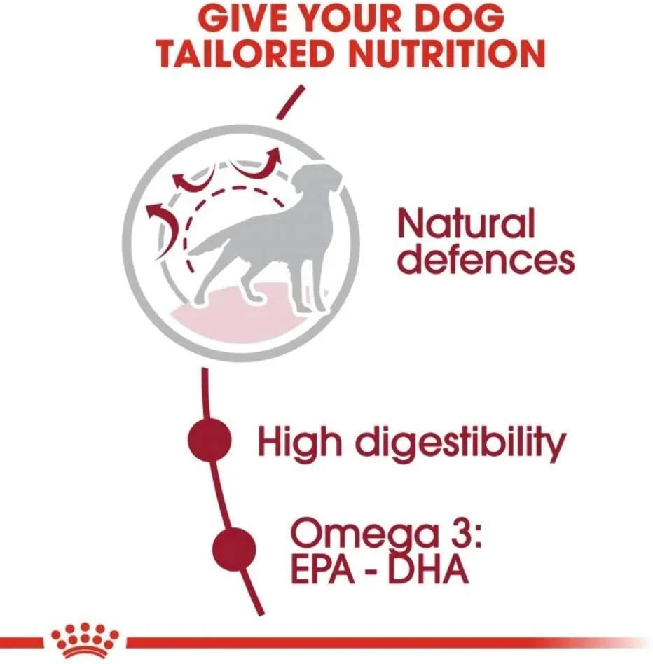 غذای خشک سگ بالغ نژاد متوسط رویال کنین مدل SHN Medium Adult وزن 10 کیلوگرم، چند رنگ، 35221، غذای سگ بالغ نژاد متوسط