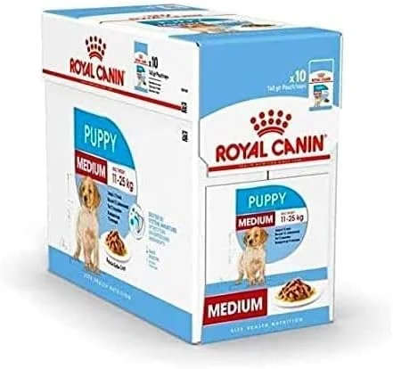 غذای مرطوب سگ رویال کنین سایز مدیوم پاپی - 12 پاکت