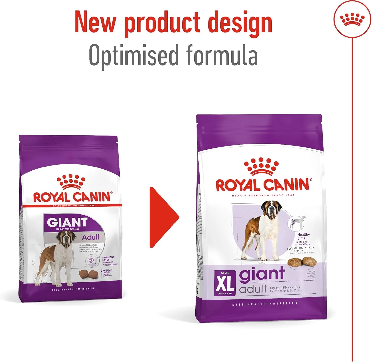 غذای خشک سگ بالغ نژاد غول پیکر رویال کنین، 4 کیلوگرم غذای خشک سگ بالغ نژاد غول پیکر رویال کنین، 4 کیلوگرم