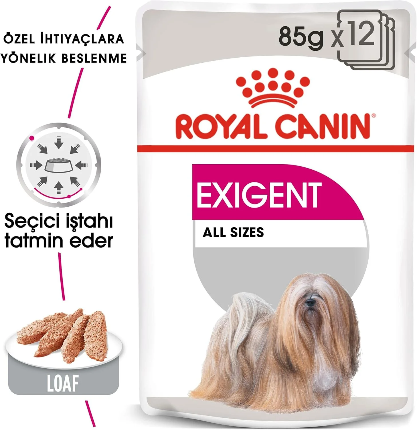 غذای مرطوب سگ رویال کنین اگزایژنت برای تمامی نژادها - 85 گرم