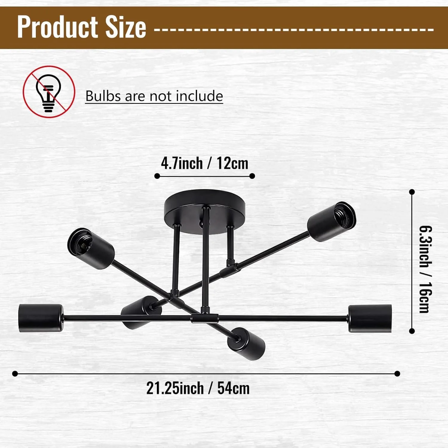 لوستر اسپوتنیک مشکی HUA QIANG WANG، چراغ سقفی مدرن 6 شاخه مناسب اتاق نشیمن، اتاق غذاخوری، اتاق خواب لوستر اسپوتنیک مشکی HUA QIANG WANG، چراغ سقفی مدرن 6 شاخه مناسب اتاق نشیمن، اتاق غذاخوری، اتاق خواب