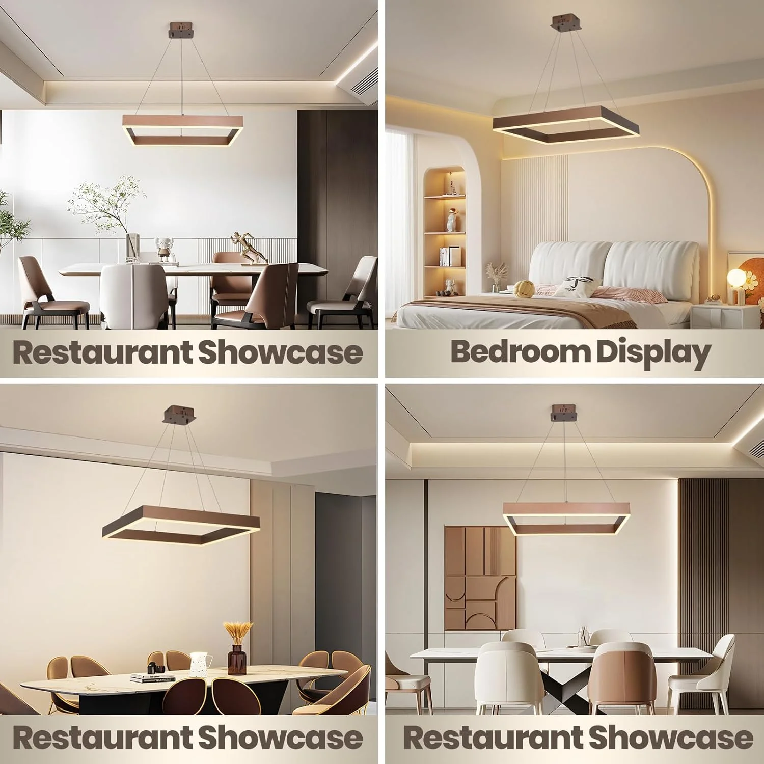 لوستر ال ای دی مدرن YATAI LIGHTING، لوستر مربعی شکل یک حلقه ای دیمر شونده با کنترل از راه دور برای اتاق نشیمن، اتاق غذاخوری، اتاق خواب، راهرو، چراغ آویز سقفی ال ای دی اتاق نشیمن با سقف بلند لوستر ال ای دی مدرن YATAI LIGHTING، لوستر مربعی شکل یک حلقه ای دیمر شونده با کنترل از راه دور برای اتاق نشیمن، اتاق غذاخوری، اتاق خواب، راهرو، چراغ آویز سقفی ال ای دی اتاق نشیمن با سقف بلند