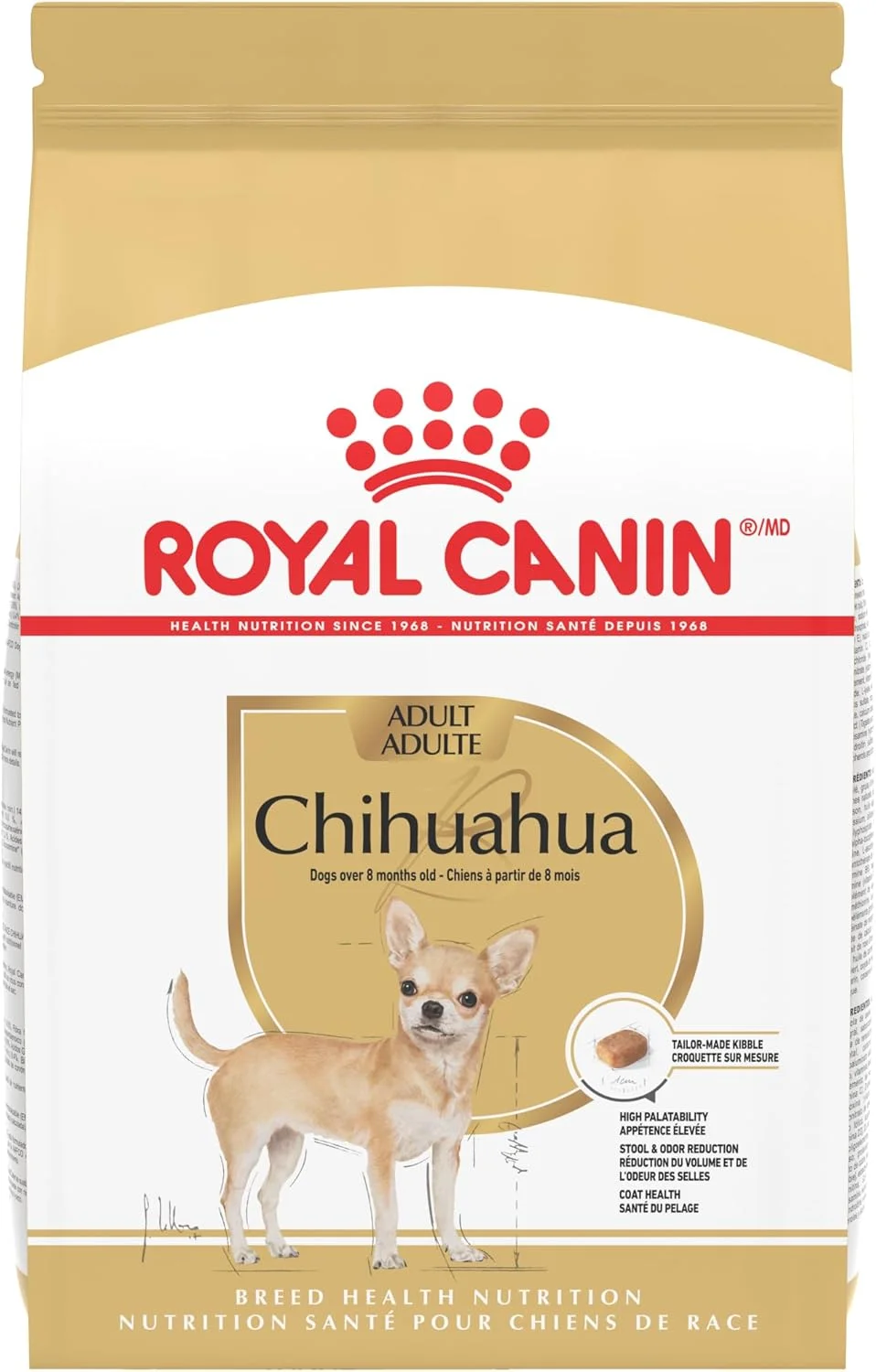 غذای خشک سگ بالغ نژاد چی‌واوا رویال کنین، کیسه ۱.۱ کیلوگرمی