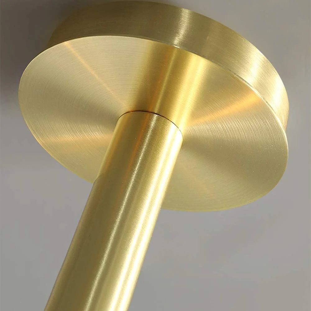 لوستر مدرن - چراغ آویز ال ای دی E27، چراغ سقفی لوستر طلایی سازگار با اتاق نشیمن، آشپزخانه، اتاق خواب، اتاق غذاخوری، لامپ برای اتاق نشیمن