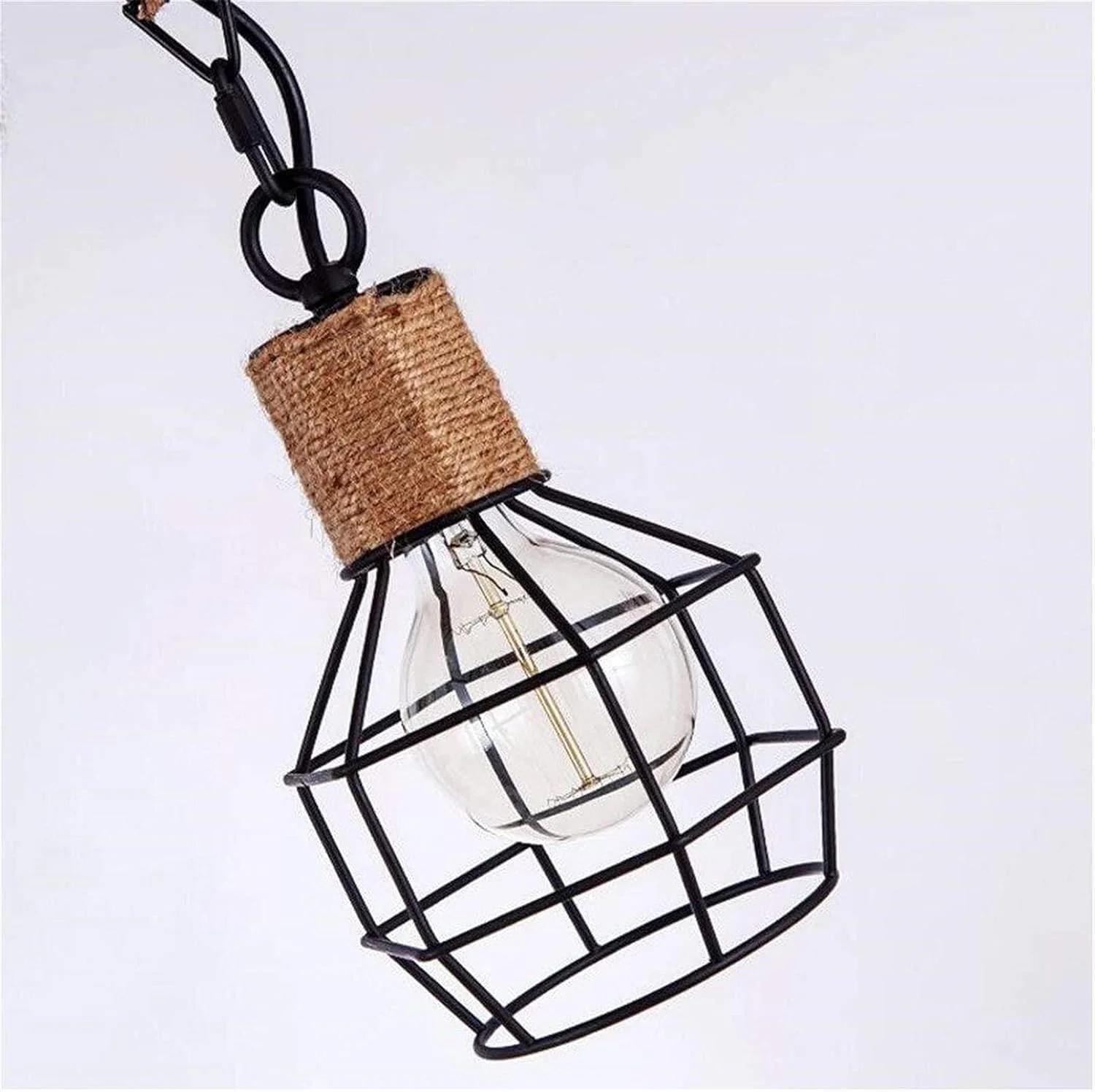 لوستر طنابی کنفی لوله آهنی وینتیج چندگانه قابل تنظیم چراغ های سقفی DIY چراغ آویز مدرن صنعتی 3 شاخه اصلی مناسب اتاق نشیمن، رستوران، بار و کافه لوستر طنابی کنفی لوله آهنی وینتیج چندگانه قابل تنظیم چراغ های سقفی DIY چراغ آویز مدرن صنعتی 3 شاخه اصلی مناسب اتاق نشیمن، رستوران، بار و کافه