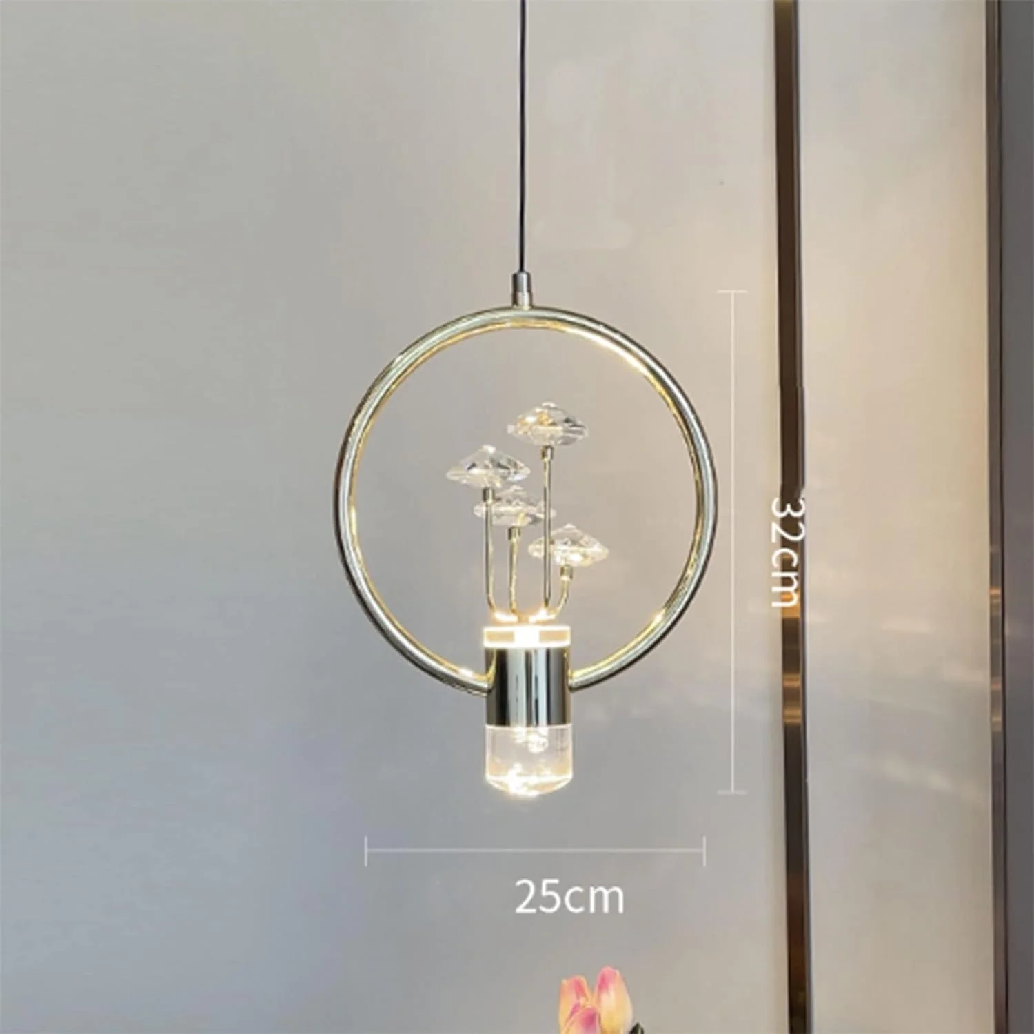 لوستر کریستالی LED، آویز کریستالی خطی بلند K9 با روشنایی بالا، چراغ آویز کوچک کنار تخت خواب، چراغ آویز سقفی راهرو ساده، مناسب برای اتاق نشیمن لوستر کریستالی LED، آویز کریستالی خطی بلند K9 با روشنایی بالا، چراغ آویز کوچک کنار تخت خواب، چراغ آویز سقفی راهرو ساده، مناسب برای اتاق نشیمن