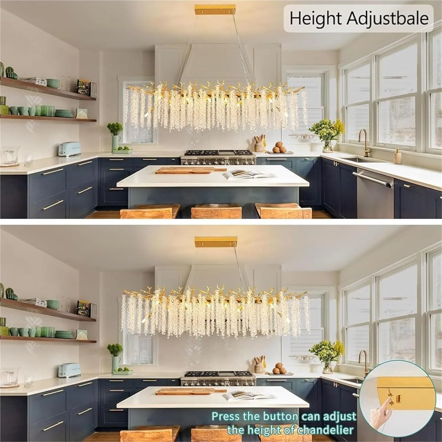 لوستر مدرن شاخه درختی کریستالی، لوکس، بزرگ، خطی، آویز قطره باران، مناسب برای اتاق ناهارخوری، جزیره آشپزخانه، اتاق نشیمن، اتاق خواب، مستطیلی لوستر مدرن شاخه درختی کریستالی، لوکس، بزرگ، خطی، آویز قطره باران، مناسب برای اتاق ناهارخوری، جزیره آشپزخانه، اتاق نشیمن، اتاق خواب، مستطیلی