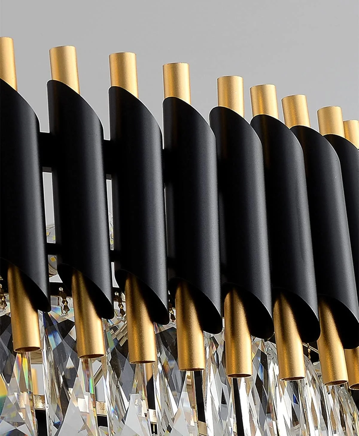 لوستر کریستالی نوردیک NC Latus، لامپ مدرن و ساده برای اتاق نشیمن، لوستر سقفی خانگی به سبک اروپایی (φ550*9)