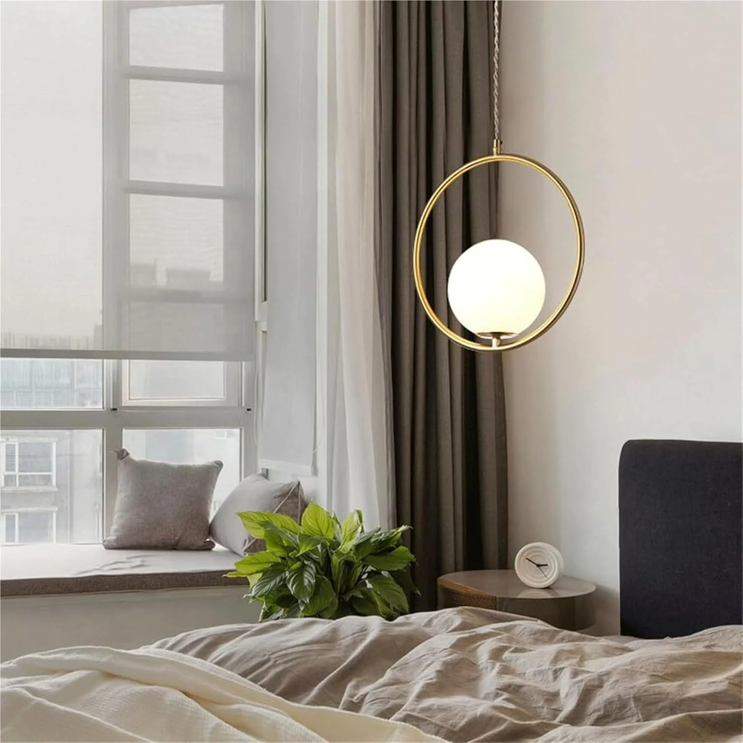 لوستر آویز G9 مسی و شیشه ای مینیمال فرانسوی برای دکوراسیون رستوران، بالکن و جزیره آشپزخانه لوستر آویز G9 مسی و شیشه ای مینیمال فرانسوی برای دکوراسیون رستوران، بالکن و جزیره آشپزخانه