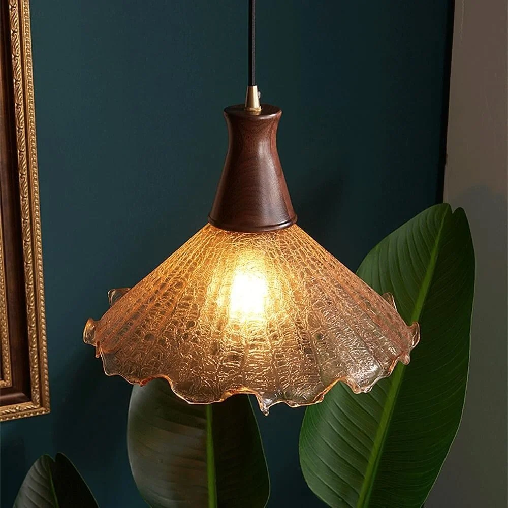 چراغ آویز شیشه ای به سبک آمریکایی رترو - چراغ سقفی با پایه E27 برای دکوراسیون اتاق خواب، اتاق مطالعه و رستوران چراغ آویز شیشه ای به سبک آمریکایی رترو - چراغ سقفی با پایه E27 برای دکوراسیون اتاق خواب، اتاق مطالعه و رستوران