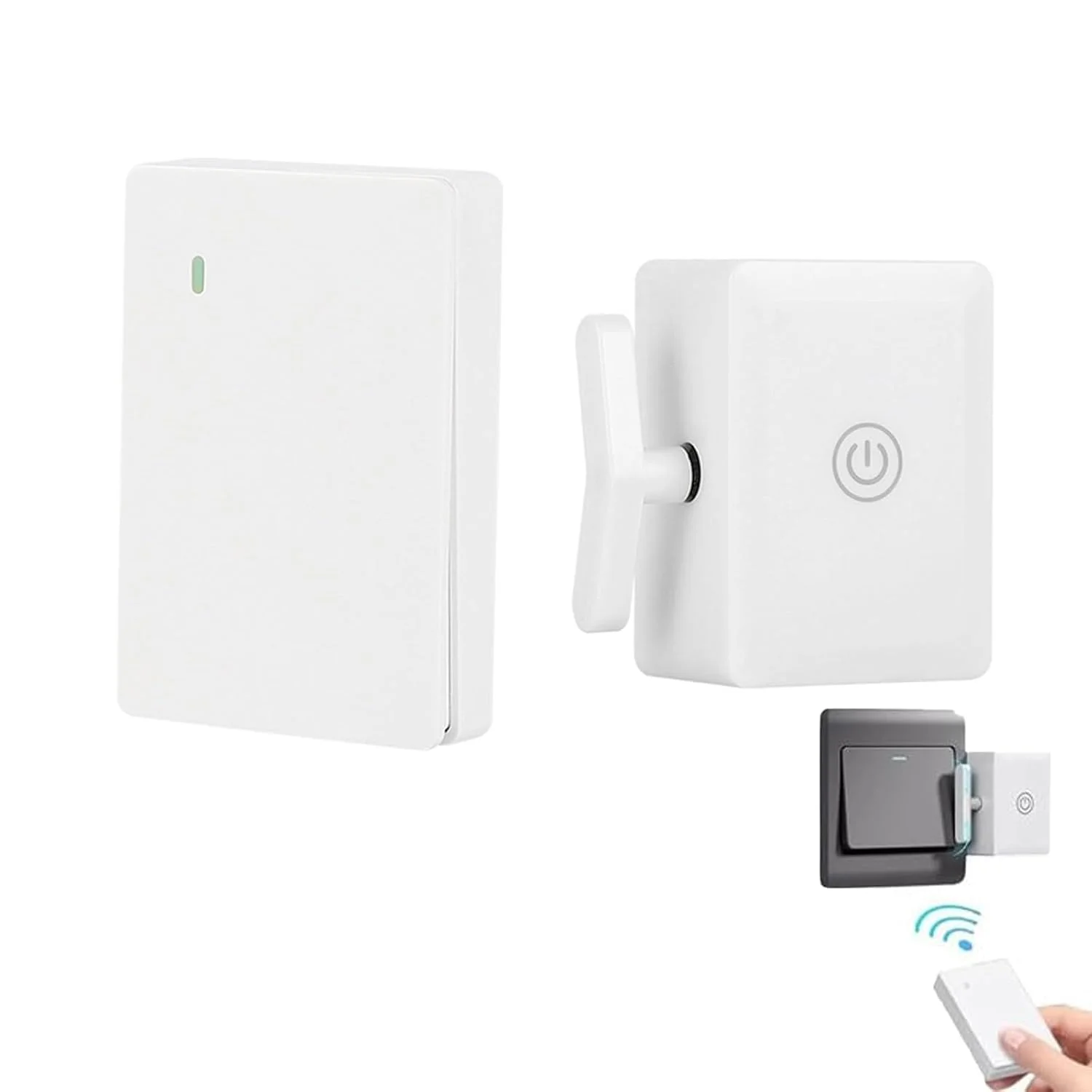 کلیدهای چراغ هوشمند بی سیم - کنترل از راه دور چراغ، دکمه فشاری هوشمند کلید، برای کلیدهای الاکلنگی، برد 8 تا 20 متر (مدل فرکانس رادیویی) کلیدهای چراغ هوشمند بی سیم - کنترل از راه دور چراغ، دکمه فشاری هوشمند کلید، برای کلیدهای الاکلنگی، برد 8 تا 20 متر (مدل فرکانس رادیویی)