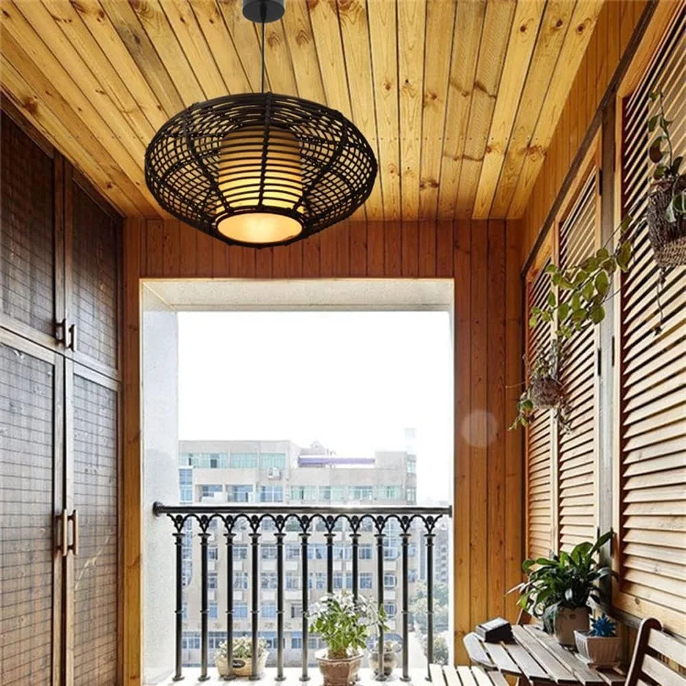 آباژور قفس حصیری چراغ آویز دست ساز به سبک آسیای جنوب شرقی لوستر بافته قهوه ای پایه چراغ های سقفی حصیری رستوران، لوستر آباژور قفس حصیری چراغ آویز دست ساز به سبک آسیای جنوب شرقی لوستر بافته قهوه ای پایه چراغ های سقفی حصیری رستوران، لوستر