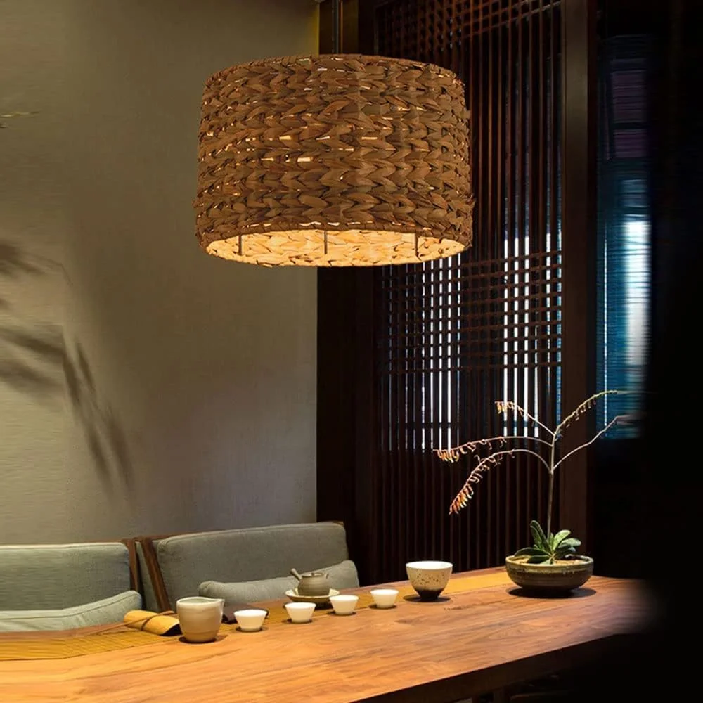 چراغ آویز توخالی، آباژور قفس حصیری، لوسترهای فلزی سبدی به سبک وینتیج با سیم قابل تنظیم، چراغ آویز سقفی طرح لانه پرنده، لوستر چراغ آویز توخالی، آباژور قفس حصیری، لوسترهای فلزی سبدی به سبک وینتیج با سیم قابل تنظیم، چراغ آویز سقفی طرح لانه پرنده، لوستر