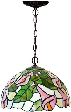 چراغ سقفی تیفانی، لوستر 12 اینچی با شیشه رنگی سبز، مناسب برای اتاق ناهارخوری، اتاق نشیمن و اتاق خواب چراغ سقفی تیفانی، لوستر 12 اینچی با شیشه رنگی سبز، مناسب برای اتاق ناهارخوری، اتاق نشیمن و اتاق خواب