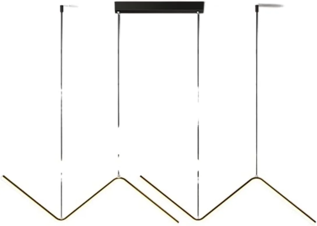 چراغ آویز ZKSKOX، لوستر رستورانی، لوستر خطی مینیمالیستی، چراغ میز ناهارخوری مینیمالیستی، چراغ بار