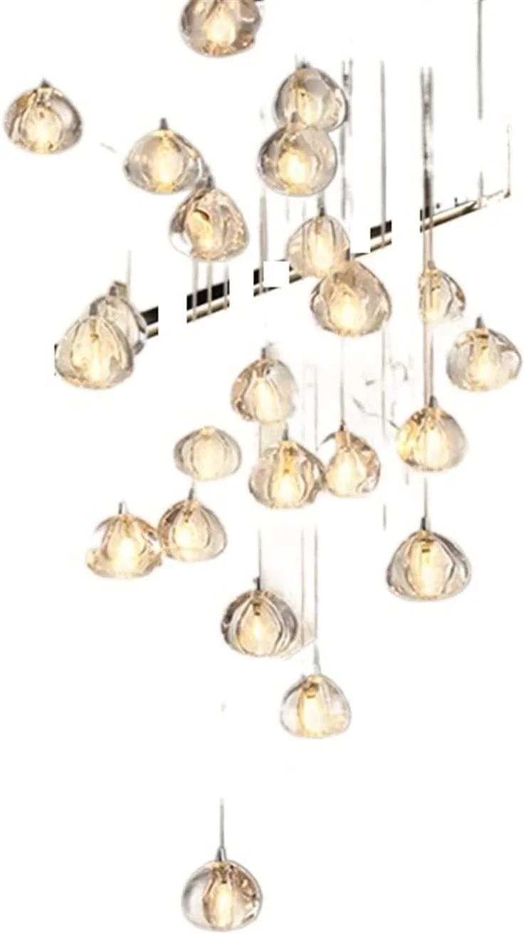 لوستر آویز ZKSKOX، لوستر LED خلاقانه، چراغ مدرن ساده برای اتاق خواب، رستوران، بار، لوستر تزئینی ساده هنری برای اتاق مطالعه و اتاق زیر شیروانی