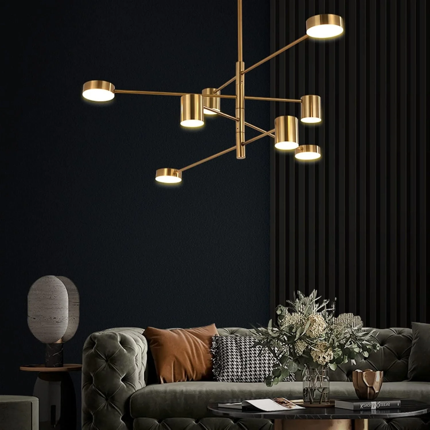 لوستر آویز ZKSKOX، لوستر کریستالی مدرن گرد، مناسب اتاق ناهارخوری، اتاق نشیمن و اتاق خواب