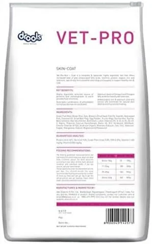 غذای خشک سگ بالغ Drools Vet Pro Skin and Coat با طعم غذاهای دریایی 3 کیلوگرمی، برای پوست و موی سالم، بسته 1 عددی