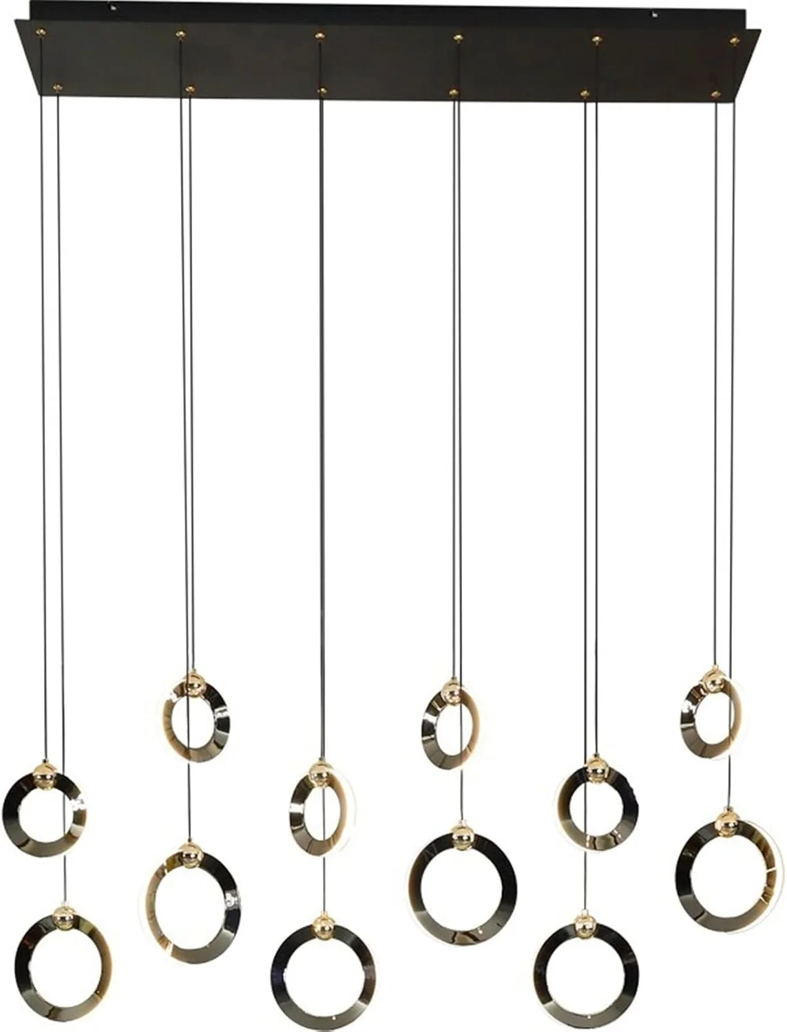 لوستر سقفی ZKSKOX مناسب اتاق ناهارخوری، روشنایی مشکی مستطیلی برای بار و اتاق ناهارخوری لوستر سقفی ZKSKOX مناسب اتاق ناهارخوری، روشنایی مشکی مستطیلی برای بار و اتاق ناهارخوری