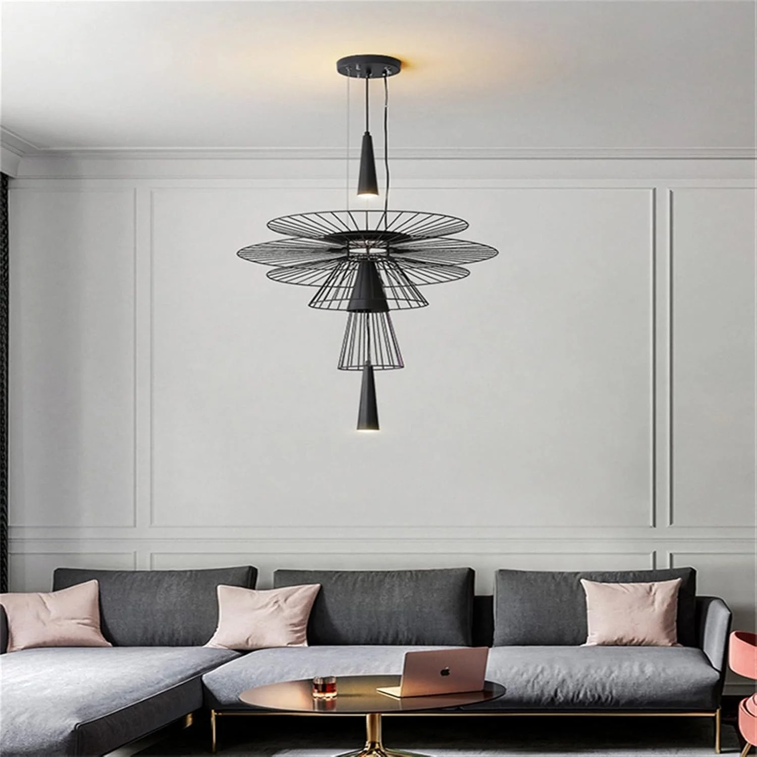 لوستر آویز ZKSKOX، لوستر اتاق نشیمن، چراغ ساده اتاق خواب، لوستر کریستالی ویلایی، چراغ اتاق با نورپردازی عالی لوستر آویز ZKSKOX، لوستر اتاق نشیمن، چراغ ساده اتاق خواب، لوستر کریستالی ویلایی، چراغ اتاق با نورپردازی عالی