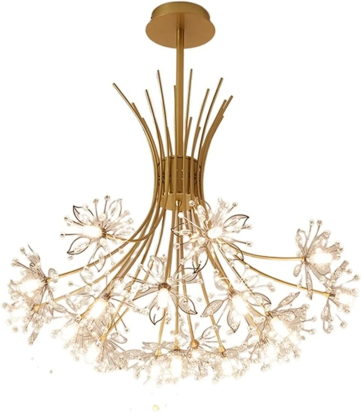 لوستر سقفی ZKSKOX طرح دسته گل LED مناسب اتاق نشیمن، اتاق خواب، اتاق غذاخوری و روشنایی داخلی منزل لوستر سقفی ZKSKOX طرح دسته گل LED مناسب اتاق نشیمن، اتاق خواب، اتاق غذاخوری و روشنایی داخلی منزل